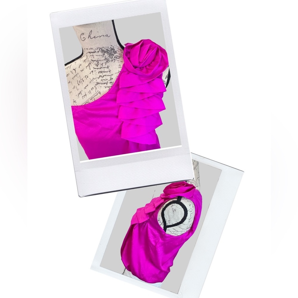 Women’s fuchsia bow top in size MEDIUM. Just gorgeous!! - Picture 5 of 5